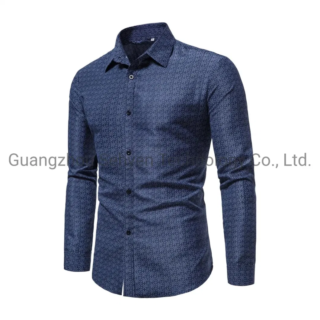 High Quality Long Sleeve Men&prime; S Coton Dress Shirt