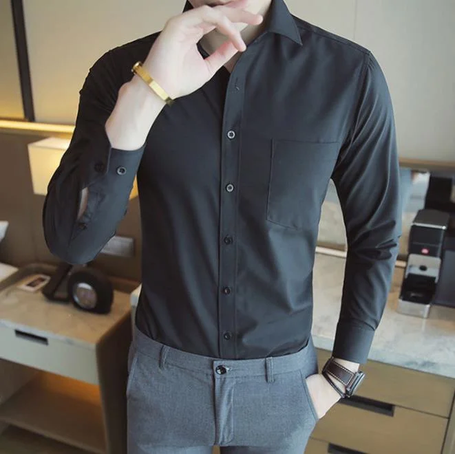 2023 New Custom 100% Cotton Men&prime; S Slim/Loose Dress Shirt Blouse Long Sleeve Oxford Oversize Casual Formal Flannel Business Shirts for Men