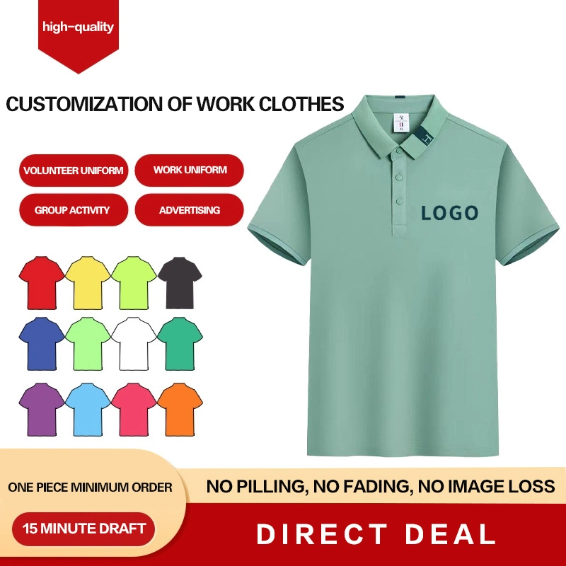 Custom Printing or Embroidery Sublimation Logo High Quality Cotton Polyester Workwear Uniform School Sport Business Polo Shirts