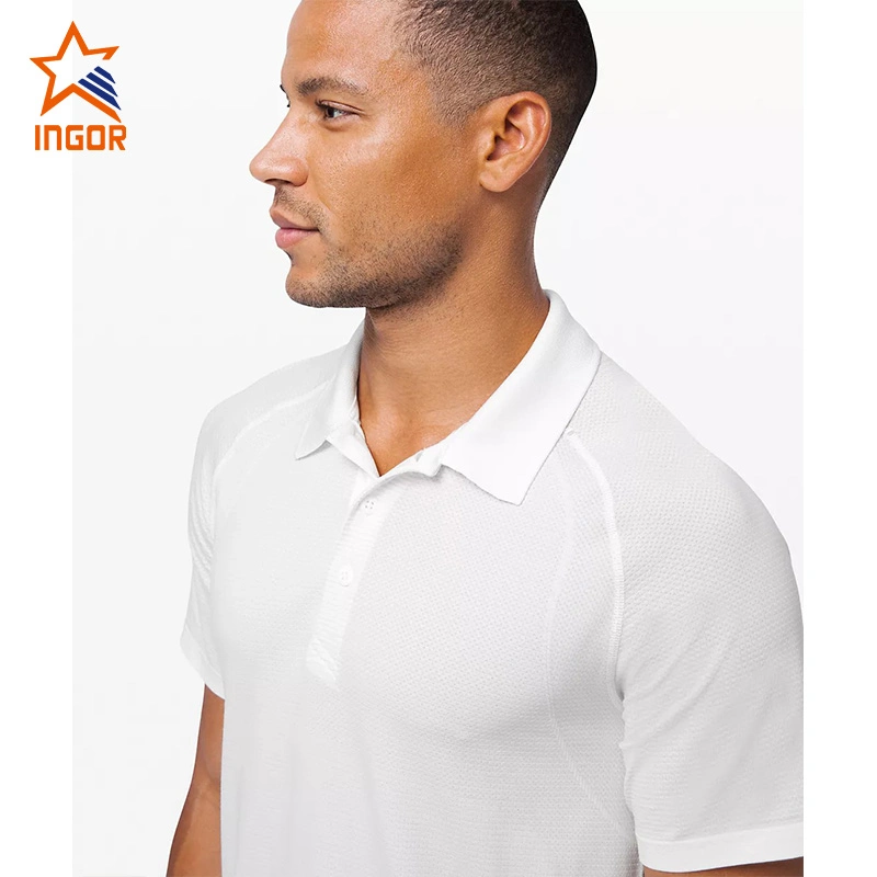 Ingorsports Wholesale Men Slim Fit Fast Dry Casual Youth Custom Solid Color Polo Shirt