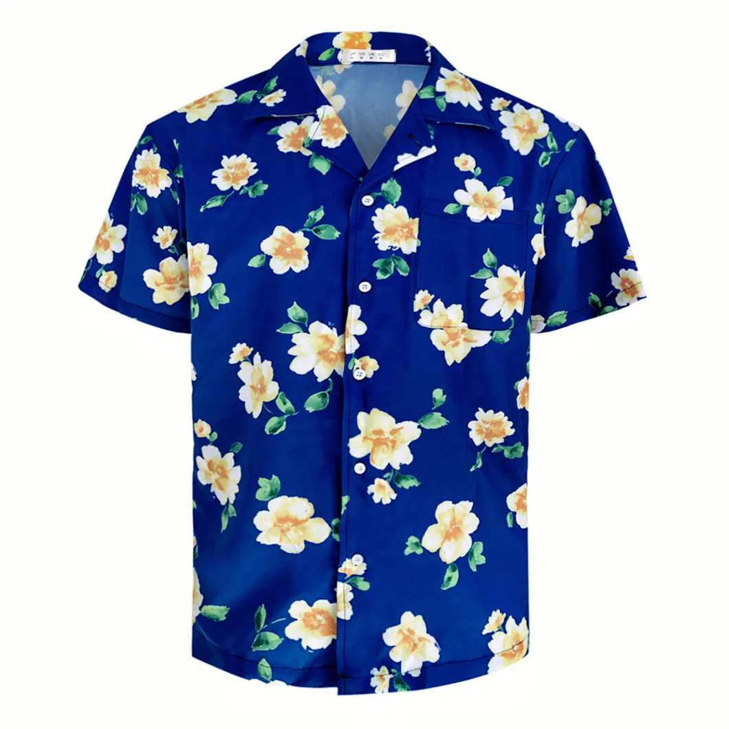 Men Clothing Hawaiian Wholesale Shirt Short Sleeve Dress Beach Shirts for Men