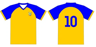 Men′s Fashion Designer Team T Shirts Customizable Sports Football Club Shirts Royal Blue