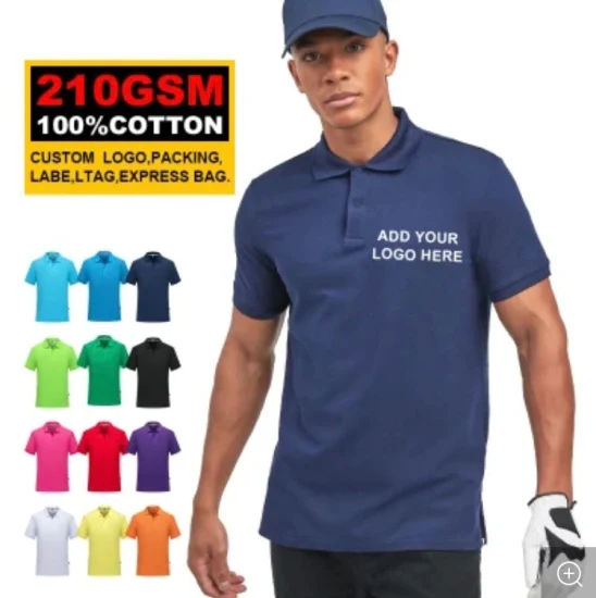 Custom Men Polo Shirt Wholesale Designer Clothing Plain Printing Embroidery Advertising Clothes Plus Size Oversized Loose Blank Women Unisex Polo Shirt (QH8005)